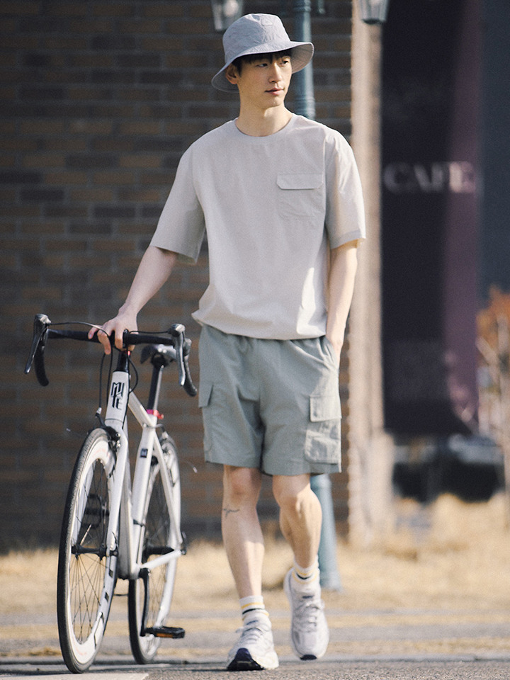 남성) 무브 나일론 카고 밴딩 쇼츠