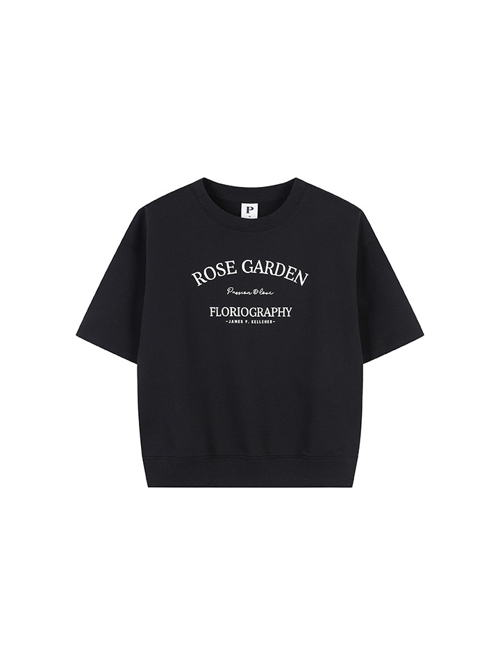 여성) 쿨테리 그래픽 크롭 반팔 맨투맨