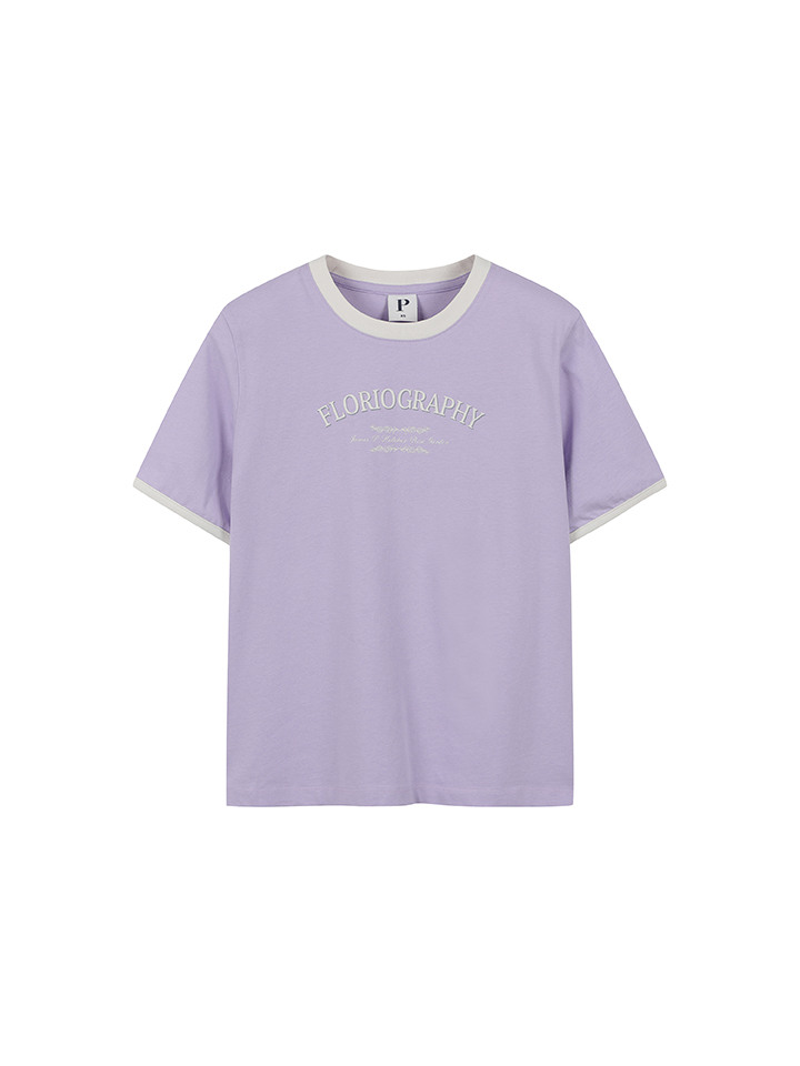 여성) 20수 코튼 링거 반팔티