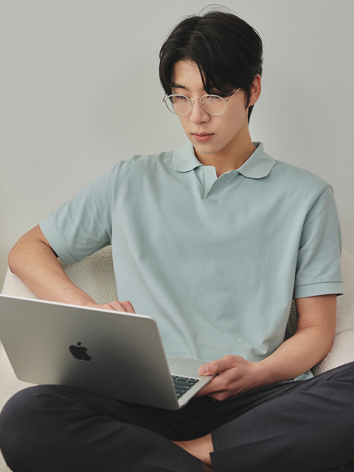 남성) 피케 오픈카라티