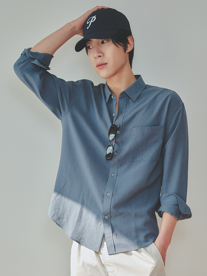 남성) 쿨링 긴팔 셔츠