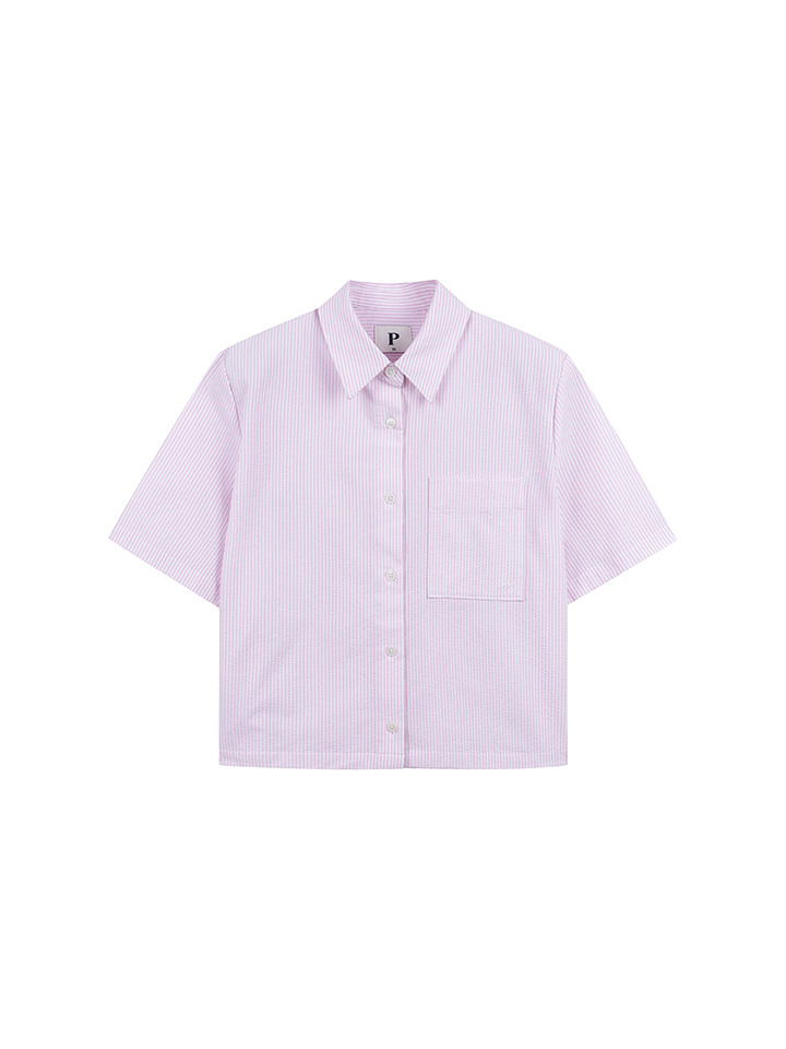 여성) 쿨링 크롭 셔츠