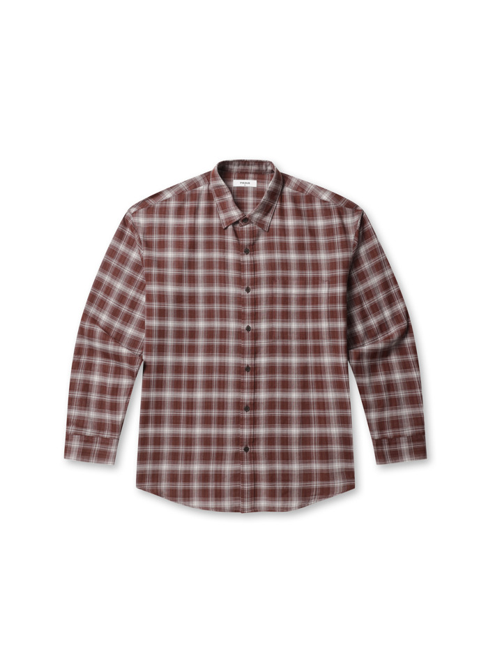 남성) 더블 페이스 체크 셔츠