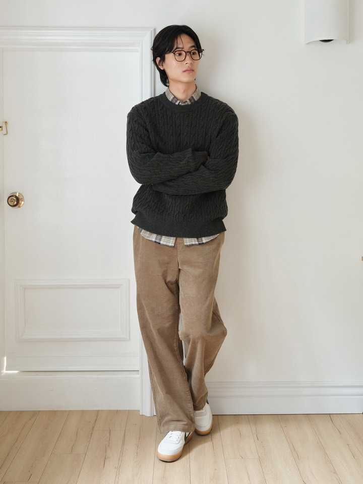 남성) 코듀로이 와이드 팬츠