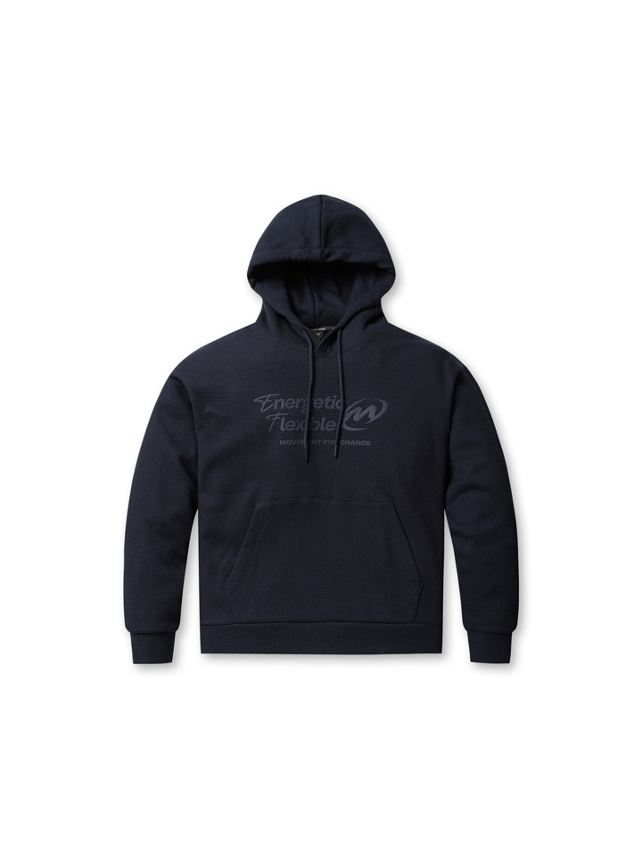 남성) 무브 와플본딩 그래픽 후드 맨투맨