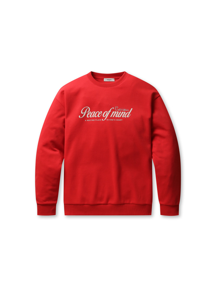 남성) 더블니트 그래픽 맨투맨