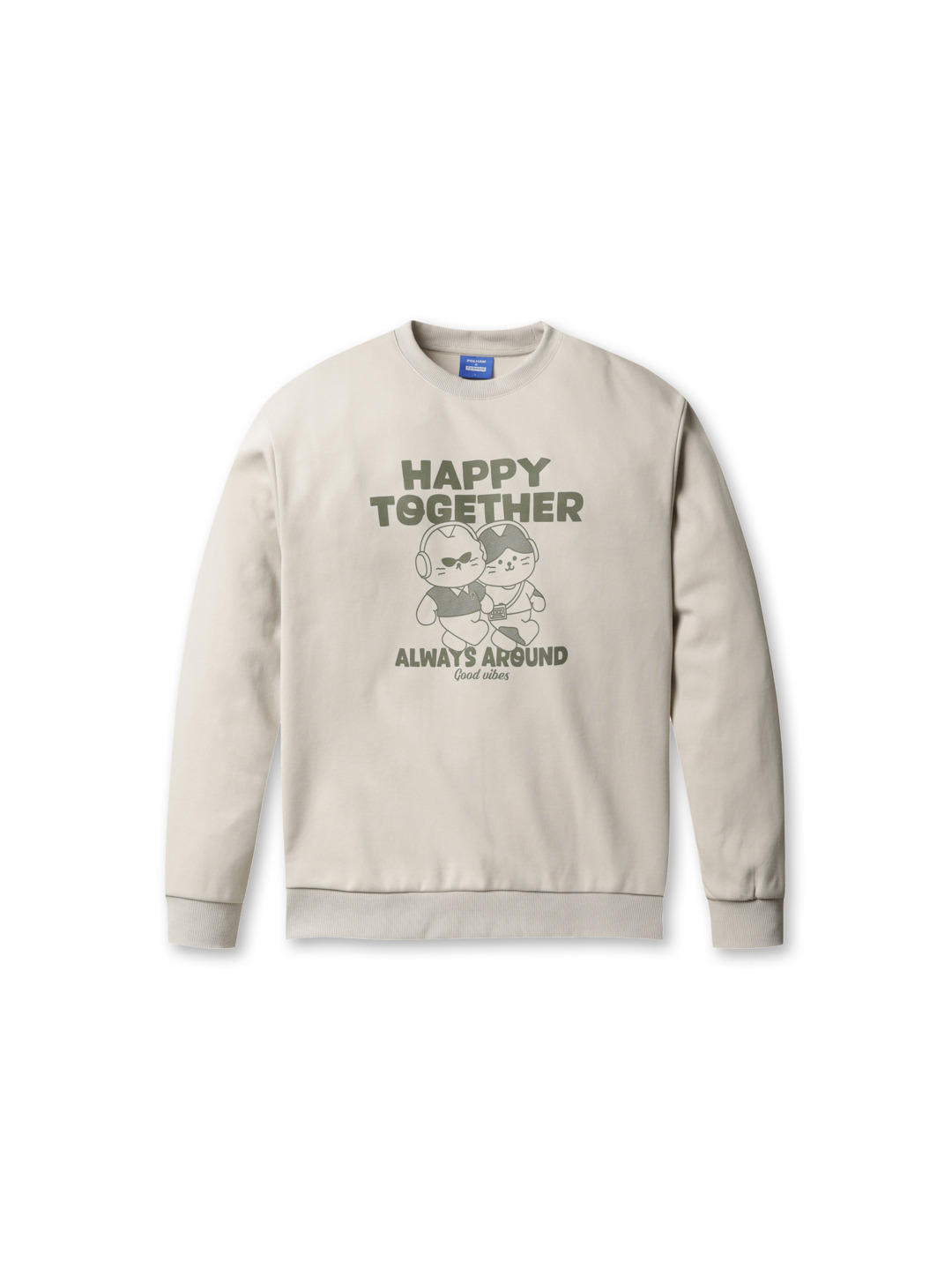 남성) 더블니트 어프어프x코숏 세미오버핏 맨투맨