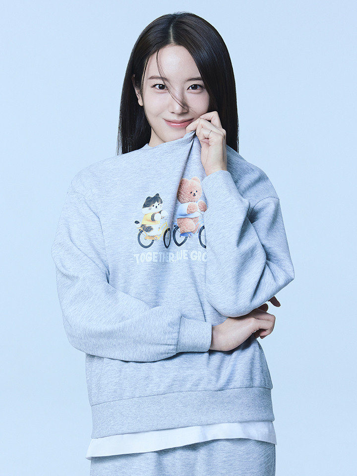 여성) 더블니트 어프어프X코숏 맨투맨