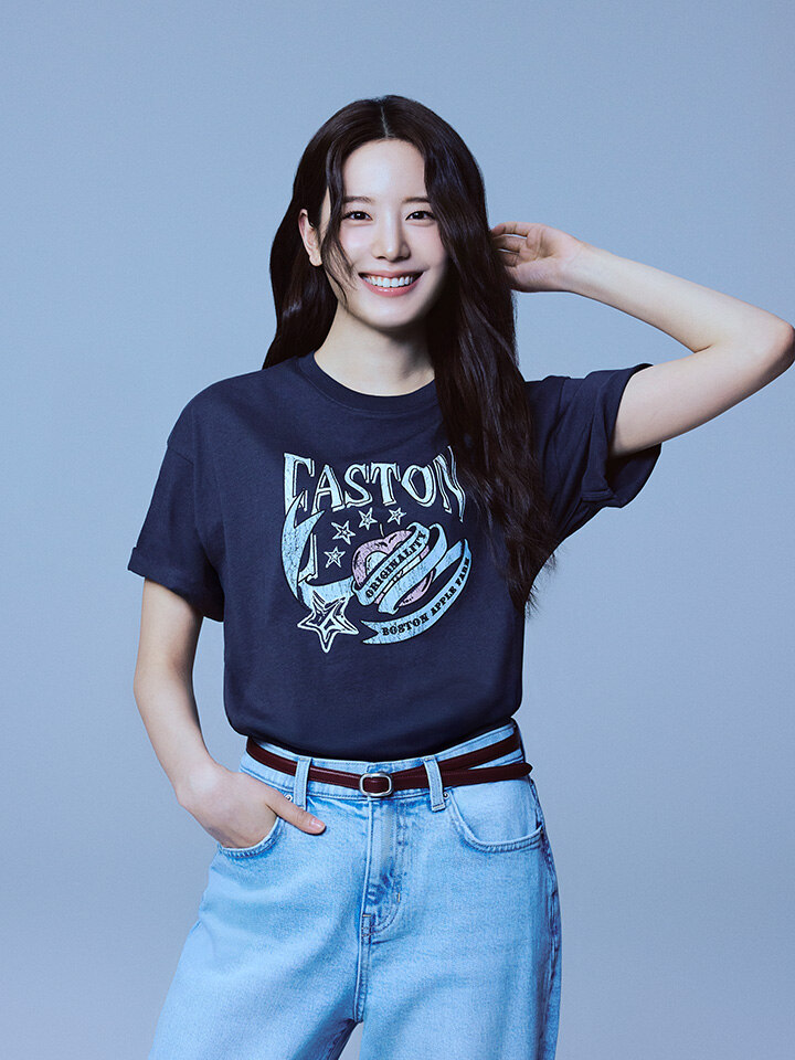 여성) 20수 코튼 빈티지 그래픽 반팔티