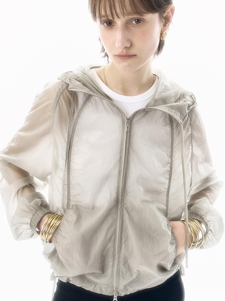 셔링 쉬어 후드 윈드브레이커