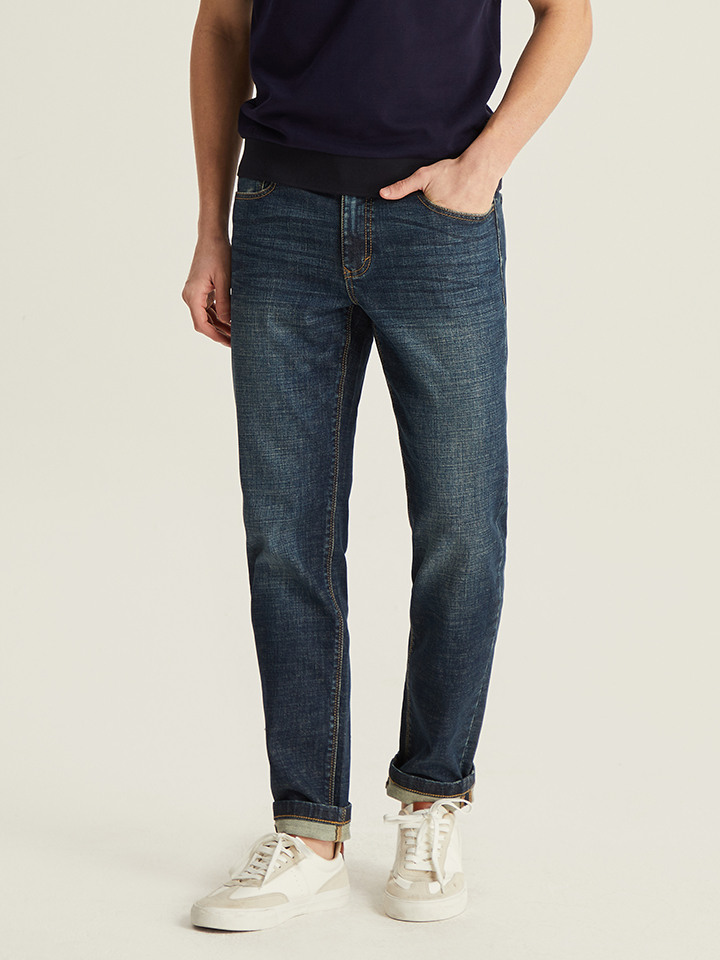 남성) 워싱 데님 팬츠