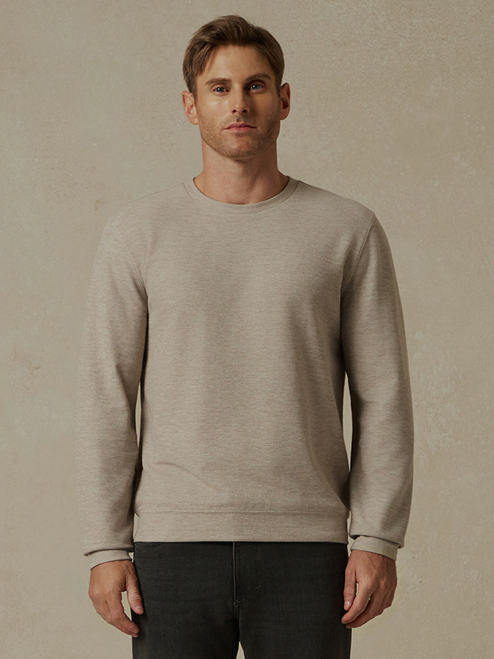 남성) 와플 라운드 맨투맨