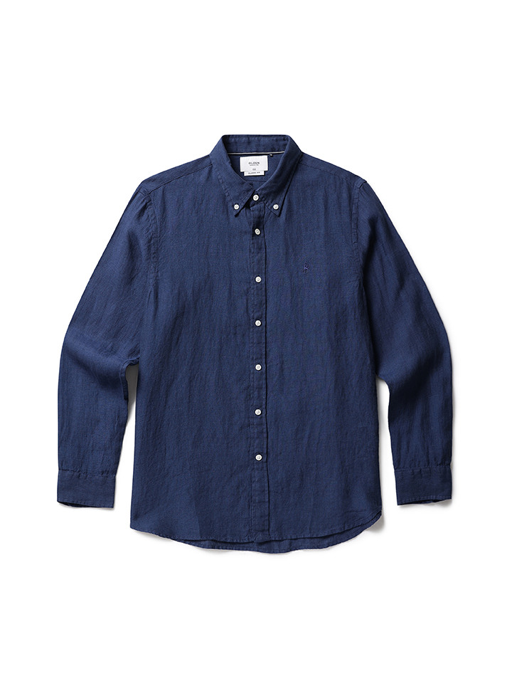 남성) 린넨 버튼다운 셔츠