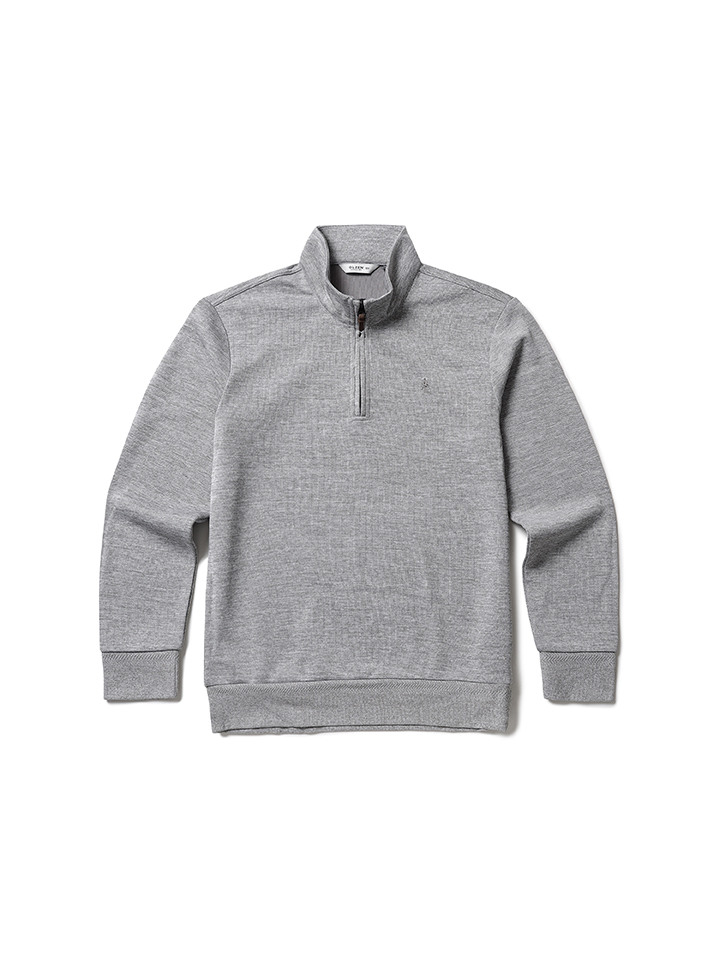 남성) 베이직 반집업 맨투맨