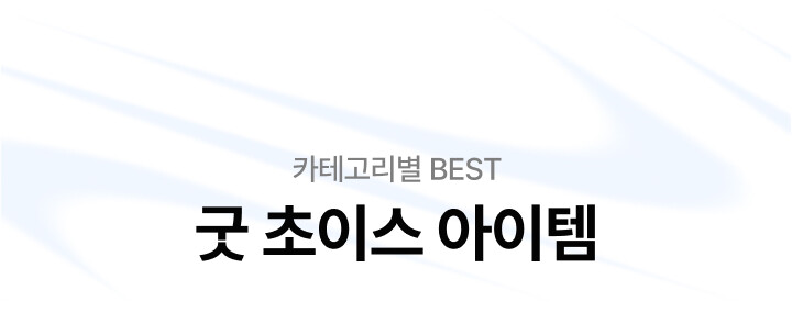 카테고리별 BEST - 굿 초이스 아이템